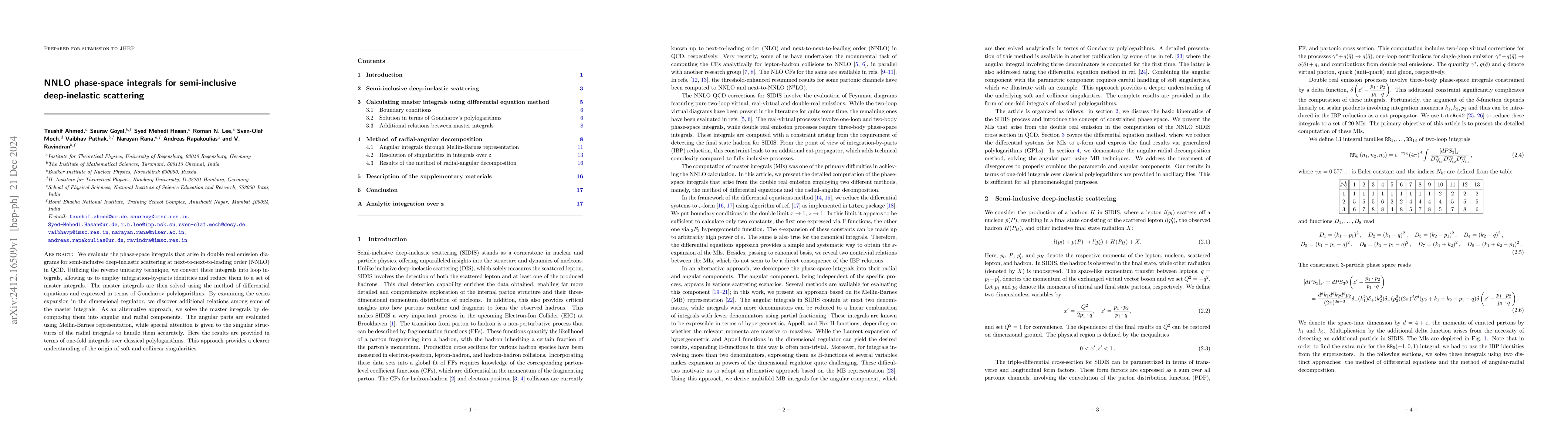 Thumbnail for NNLO phase-space integrals for semi-inclusive deep-inelastic scattering