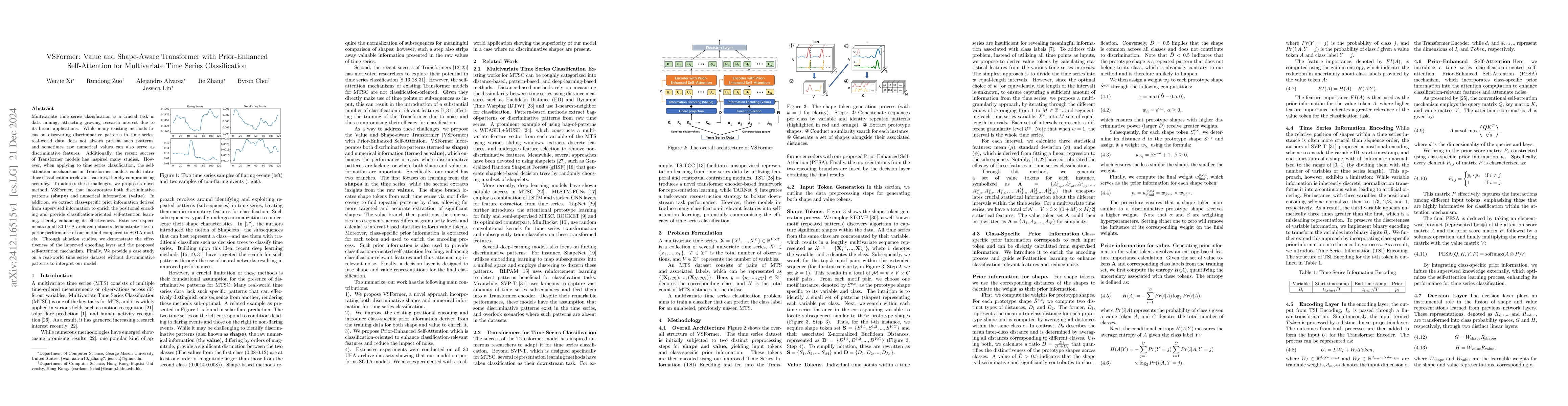 Thumbnail for VSFormer: Value and Shape-Aware Transformer with Prior-Enhanced
  Self-Attention for Multivariate Time Series Classification