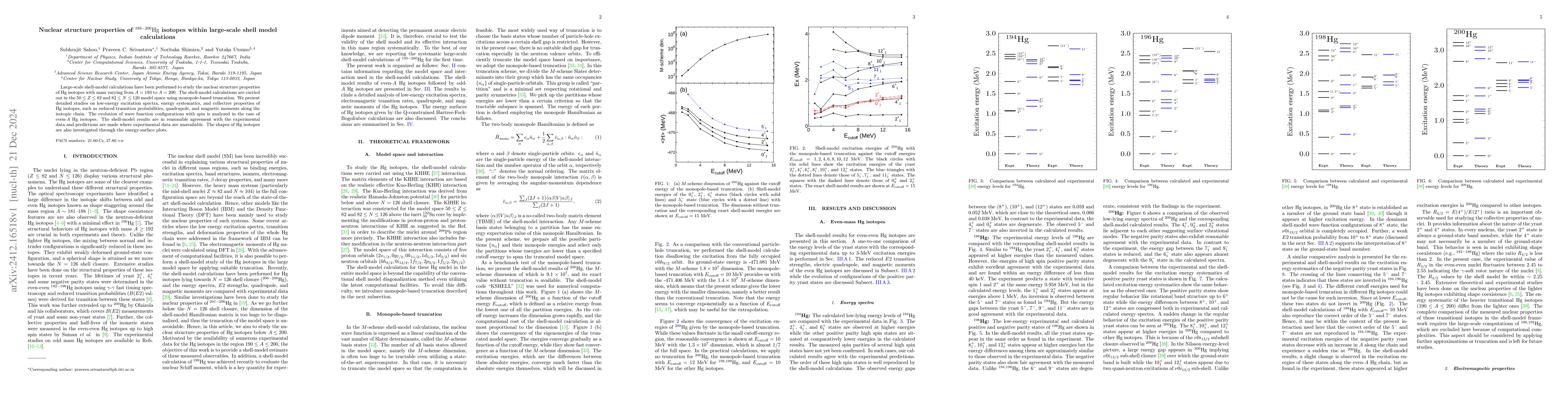Thumbnail for Nuclear structure properties of $^{193-200}$Hg isotopes within
  large-scale shell model calculations