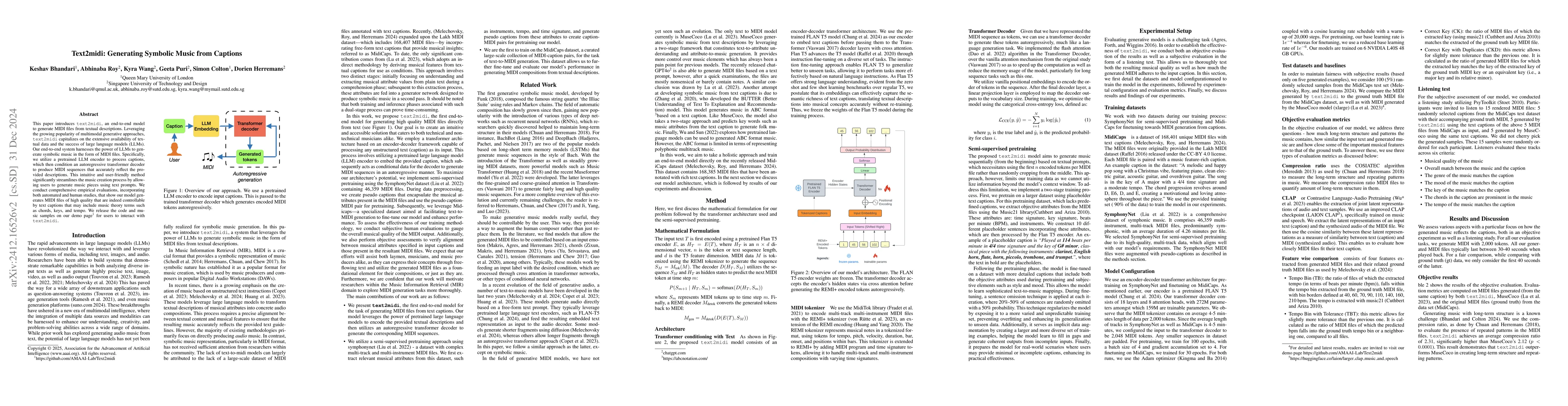 Thumbnail for Text2midi: Generating Symbolic Music from Captions