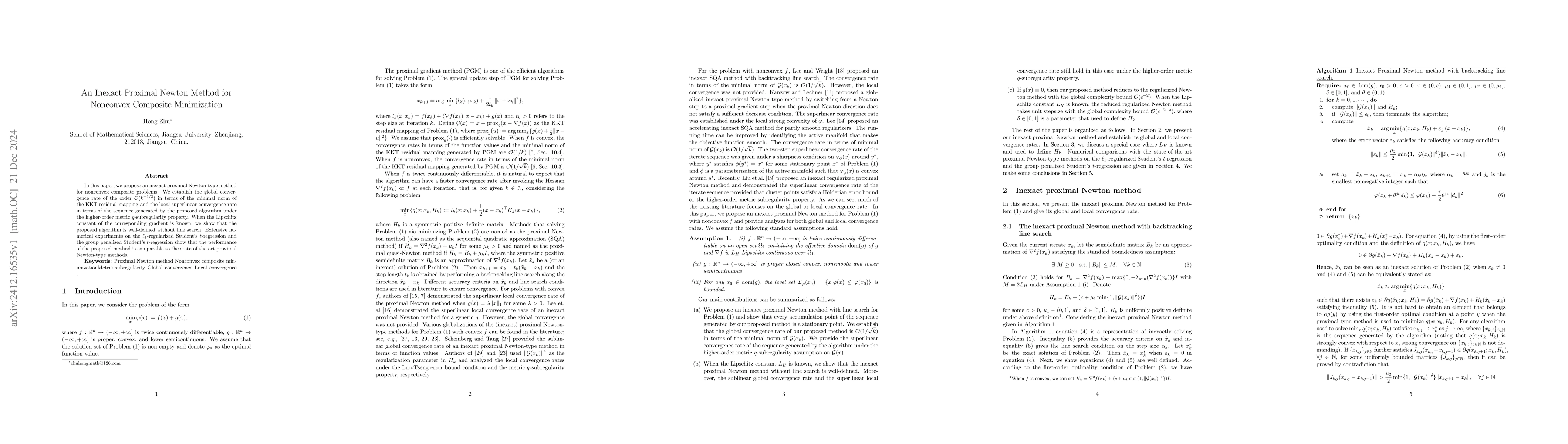Thumbnail for An Inexact Proximal Newton Method for Nonconvex Composite Minimization