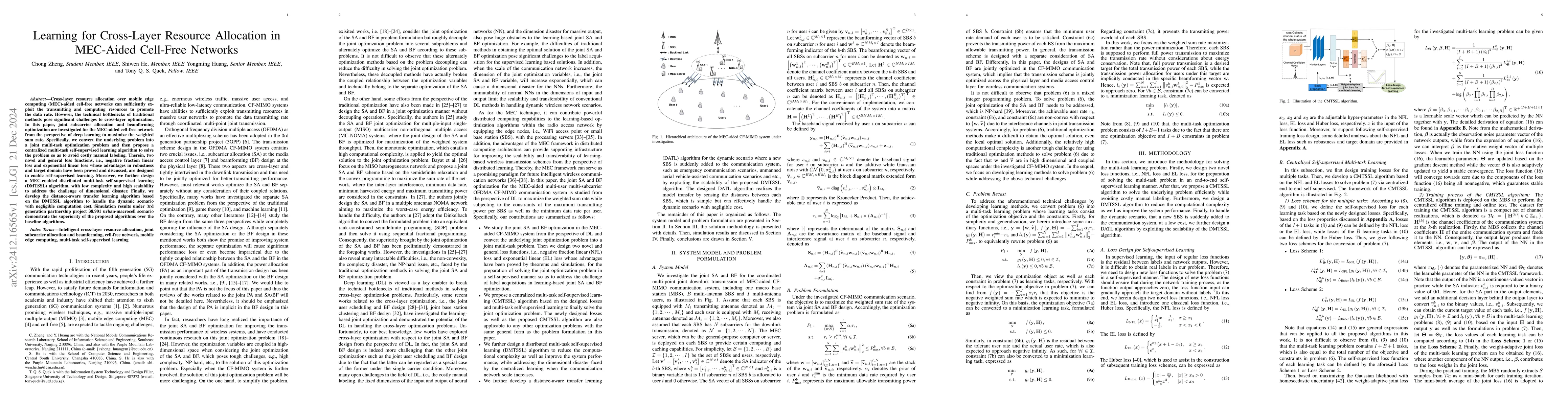 Thumbnail for Learning for Cross-Layer Resource Allocation in MEC-Aided Cell-Free
  Networks