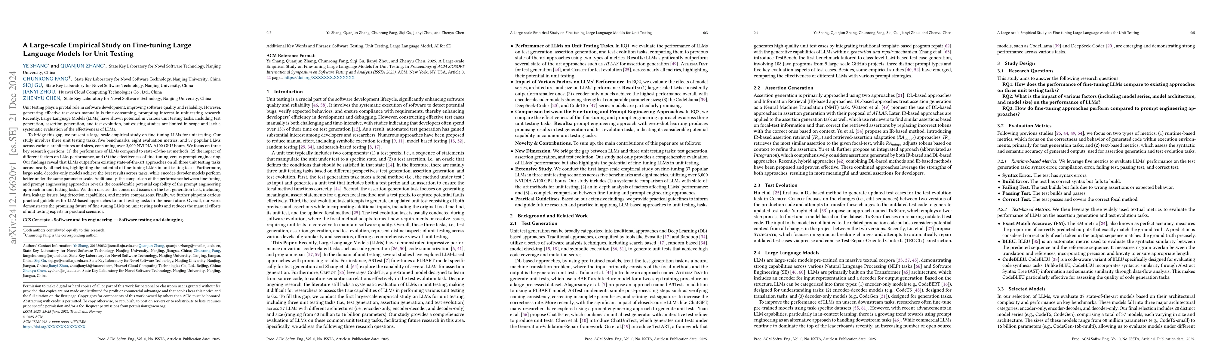 Thumbnail for A Large-scale Empirical Study on Fine-tuning Large Language Models for
  Unit Testing