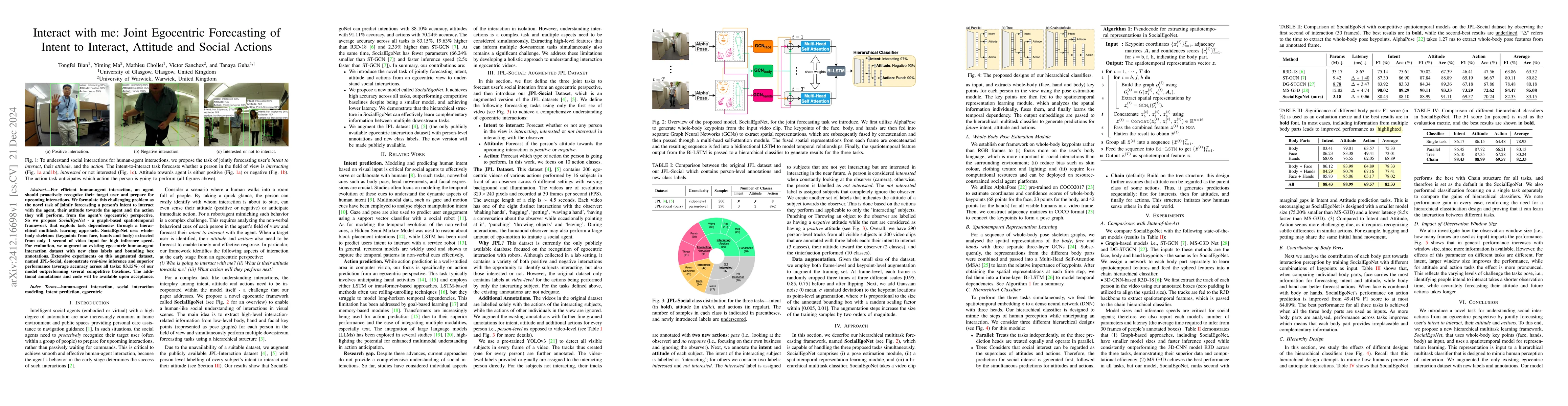 Thumbnail for Interact with me: Joint Egocentric Forecasting of Intent to Interact,
  Attitude and Social Actions