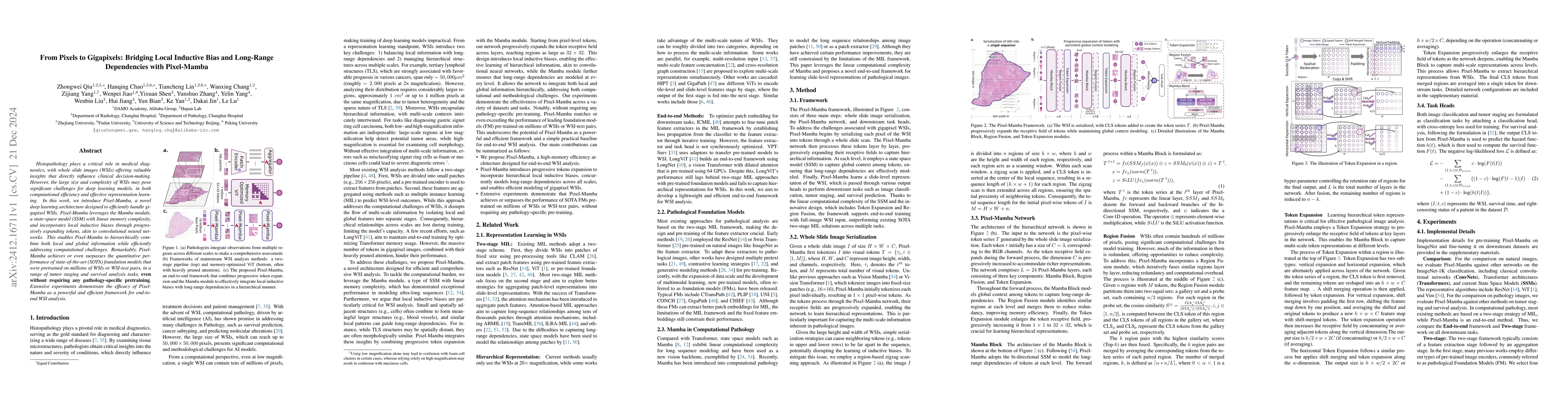 Thumbnail for From Pixels to Gigapixels: Bridging Local Inductive Bias and Long-Range
  Dependencies with Pixel-Mamba