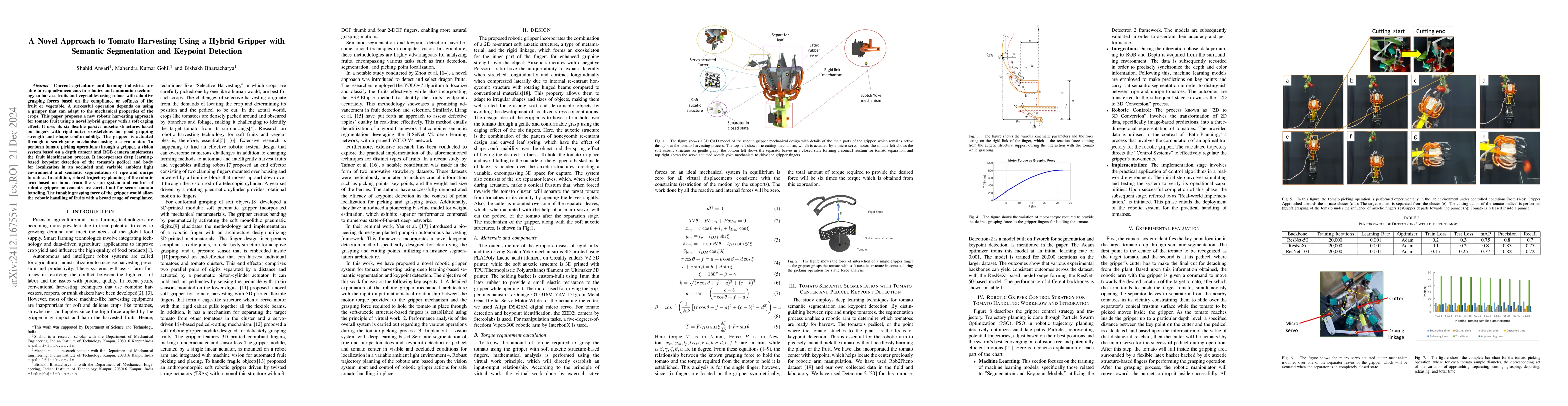Thumbnail for A Novel Approach to Tomato Harvesting Using a Hybrid Gripper with
  Semantic Segmentation and Keypoint Detection