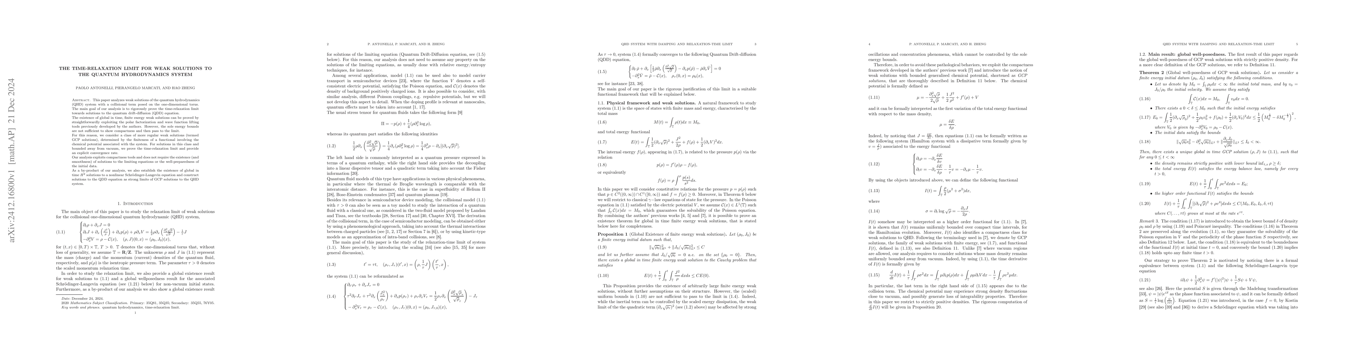 Thumbnail for The time-relaxation limit for weak solutions to the quantum
  hydrodynamics system