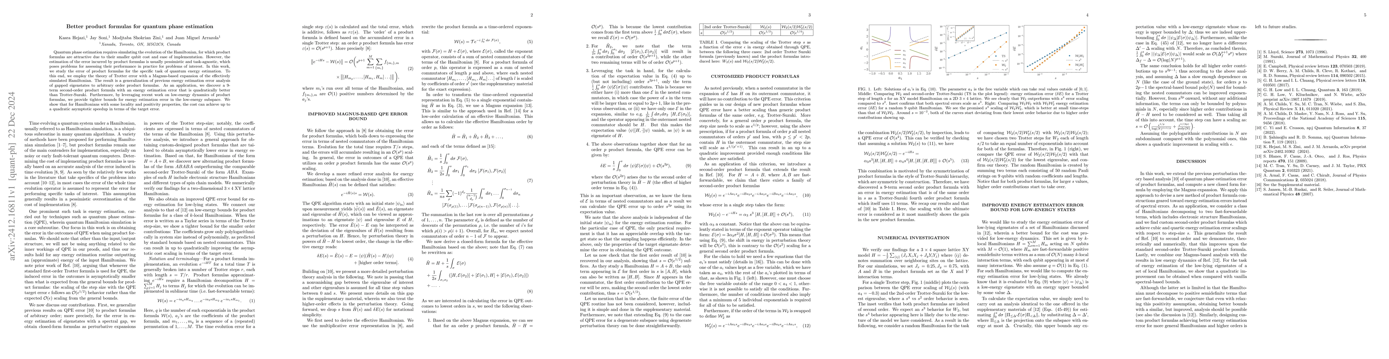Thumbnail for Better product formulas for quantum phase estimation