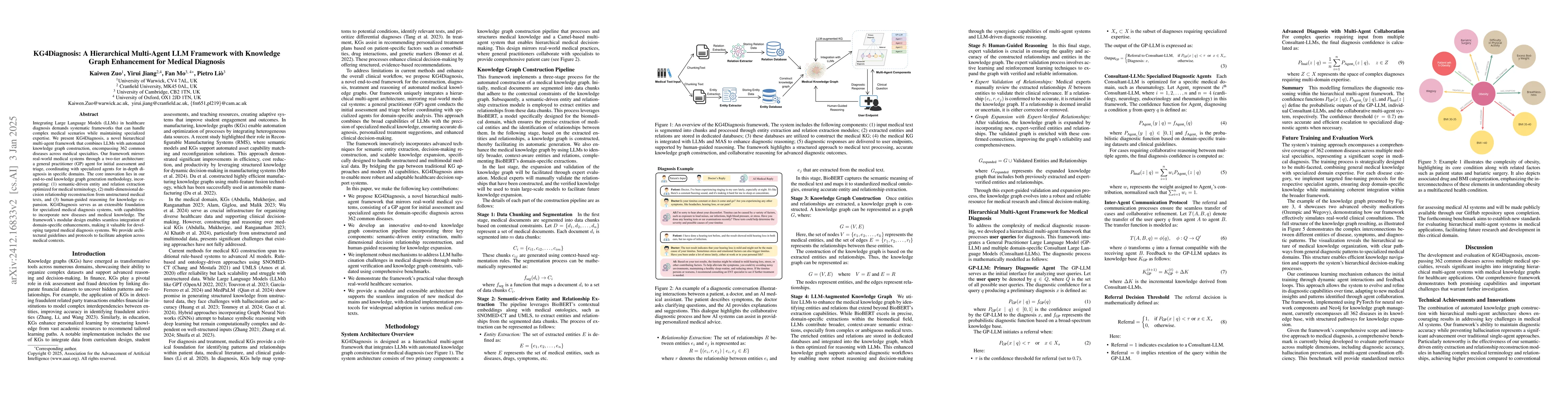 Thumbnail for KG4Diagnosis: A Hierarchical Multi-Agent LLM Framework with Knowledge
  Graph Enhancement for Medical Diagnosis