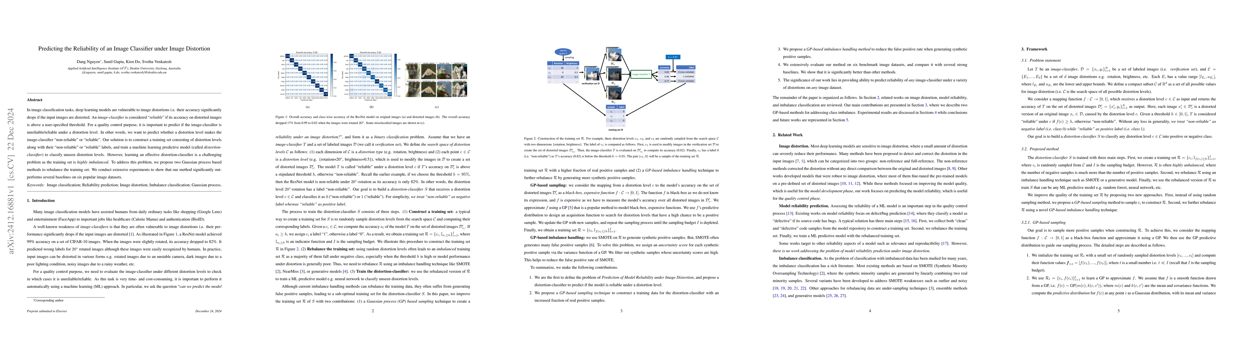 Thumbnail for Predicting the Reliability of an Image Classifier under Image Distortion