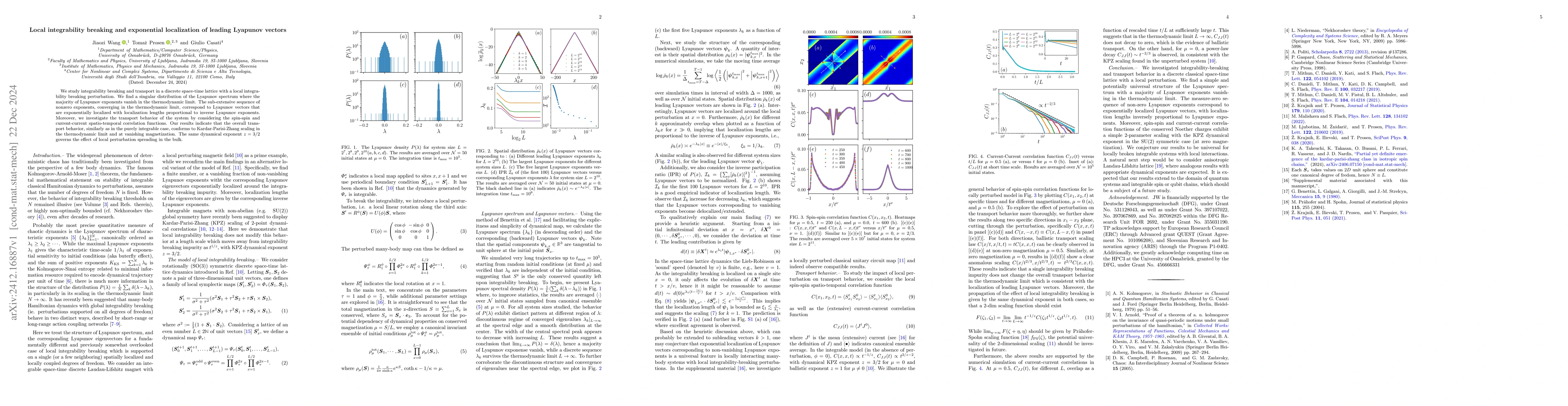 Thumbnail for Local integrability breaking and exponential localization of leading
  Lyapunov vectors