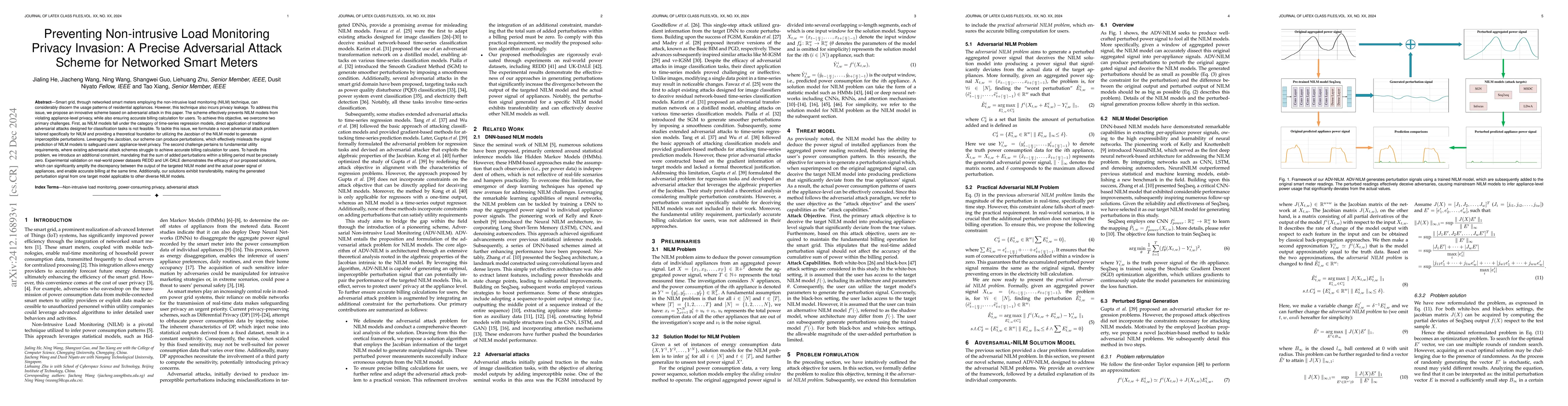 Thumbnail for Preventing Non-intrusive Load Monitoring Privacy Invasion: A Precise
  Adversarial Attack Scheme for Networked Smart Meters