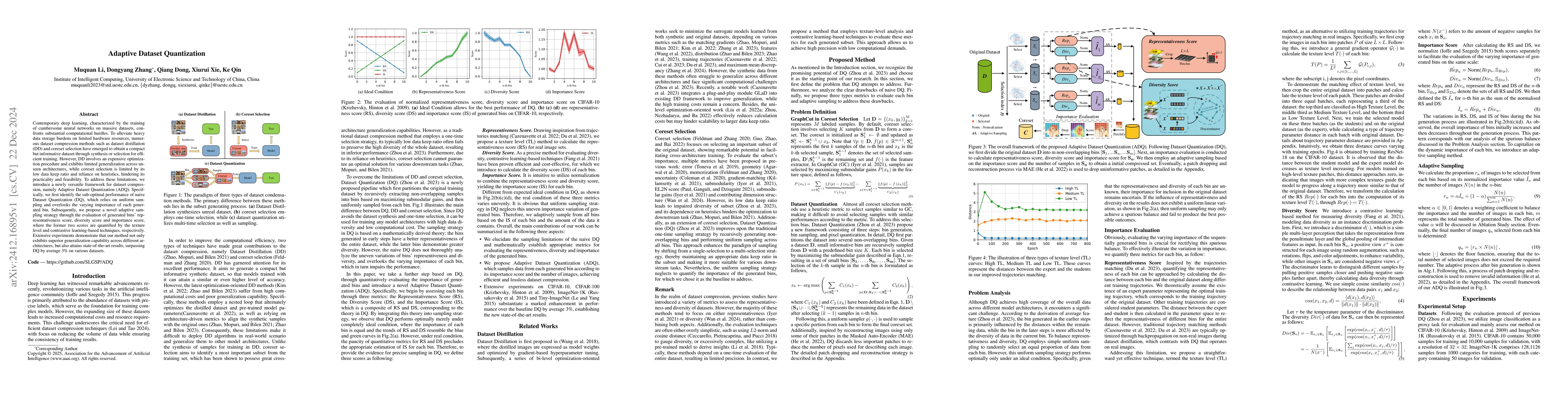 Thumbnail for Adaptive Dataset Quantization
