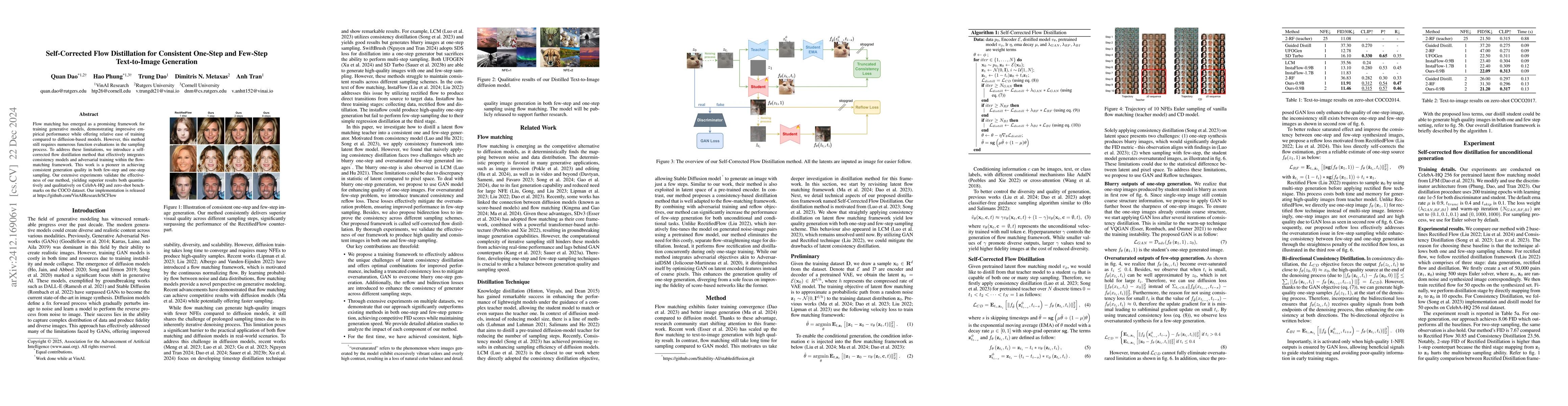Thumbnail for Self-Corrected Flow Distillation for Consistent One-Step and Few-Step
  Text-to-Image Generation