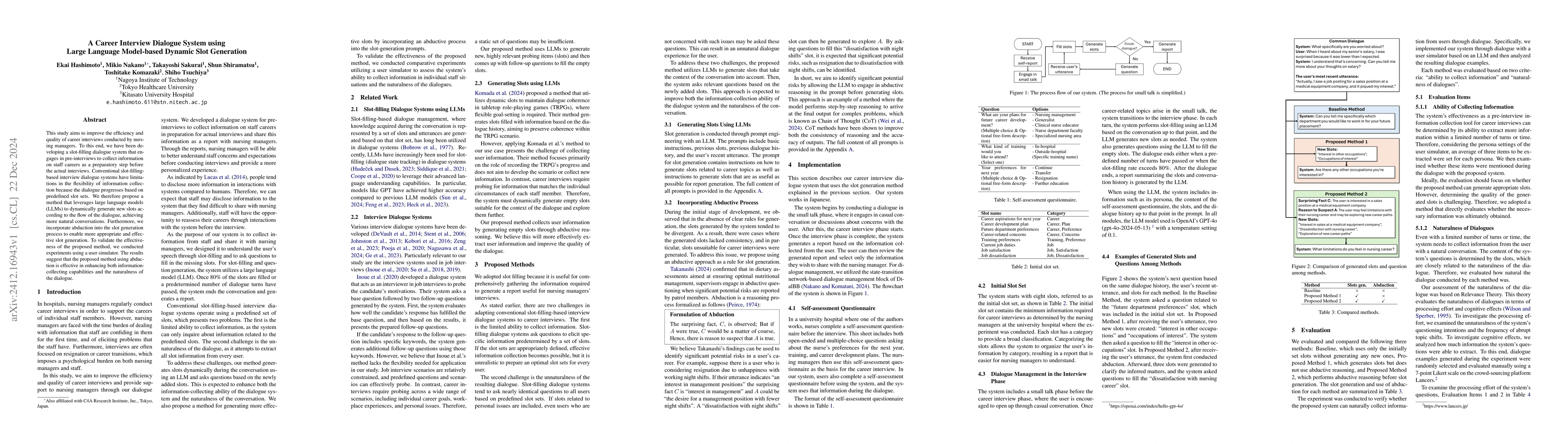 Thumbnail for A Career Interview Dialogue System using Large Language Model-based
  Dynamic Slot Generation
