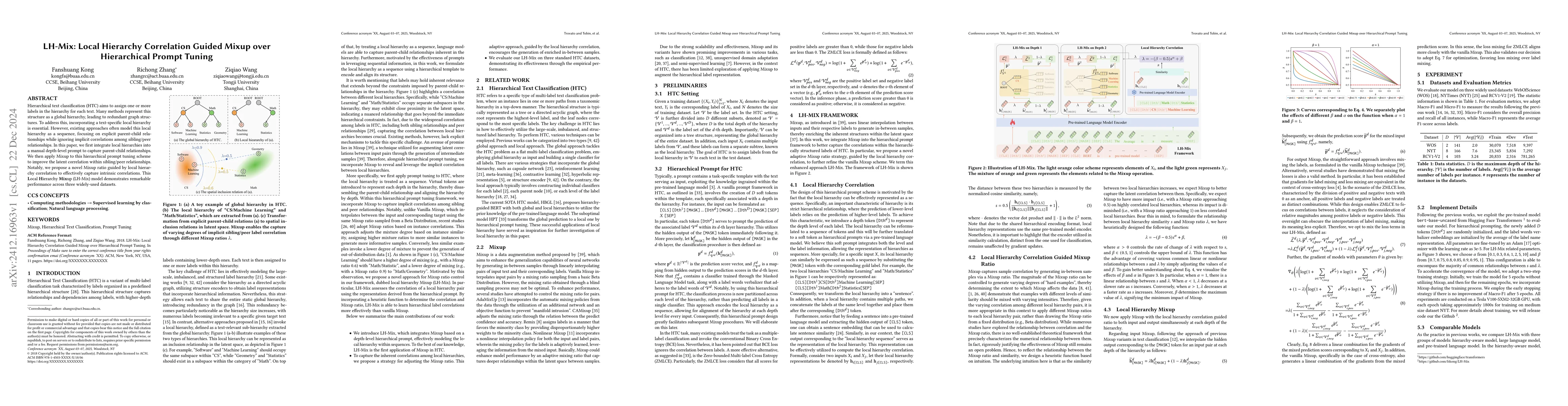 Thumbnail for LH-Mix: Local Hierarchy Correlation Guided Mixup over Hierarchical
  Prompt Tuning