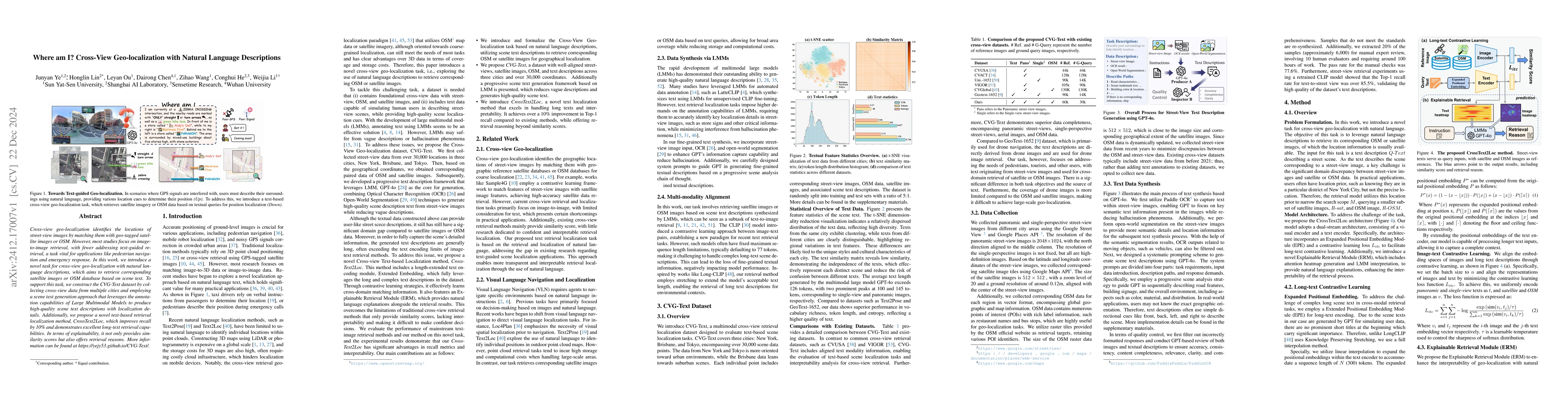 Thumbnail for Where am I? Cross-View Geo-localization with Natural Language
  Descriptions