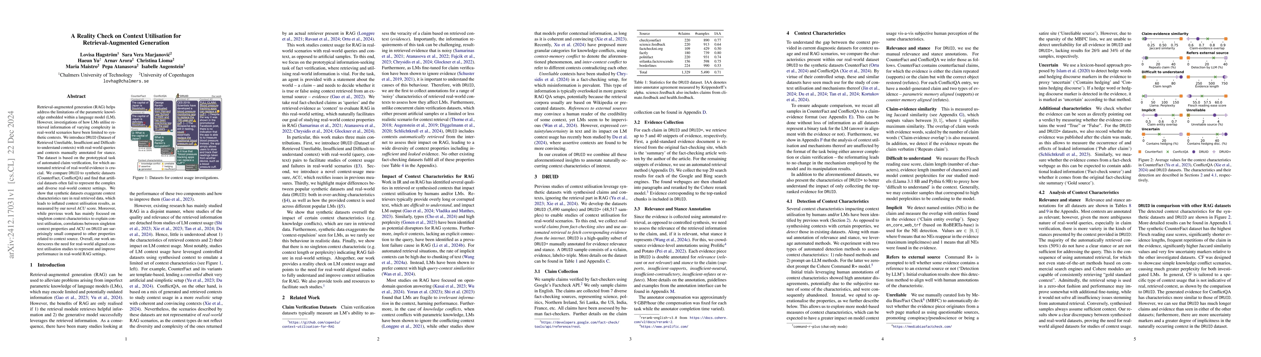 Thumbnail for A Reality Check on Context Utilisation for Retrieval-Augmented
  Generation