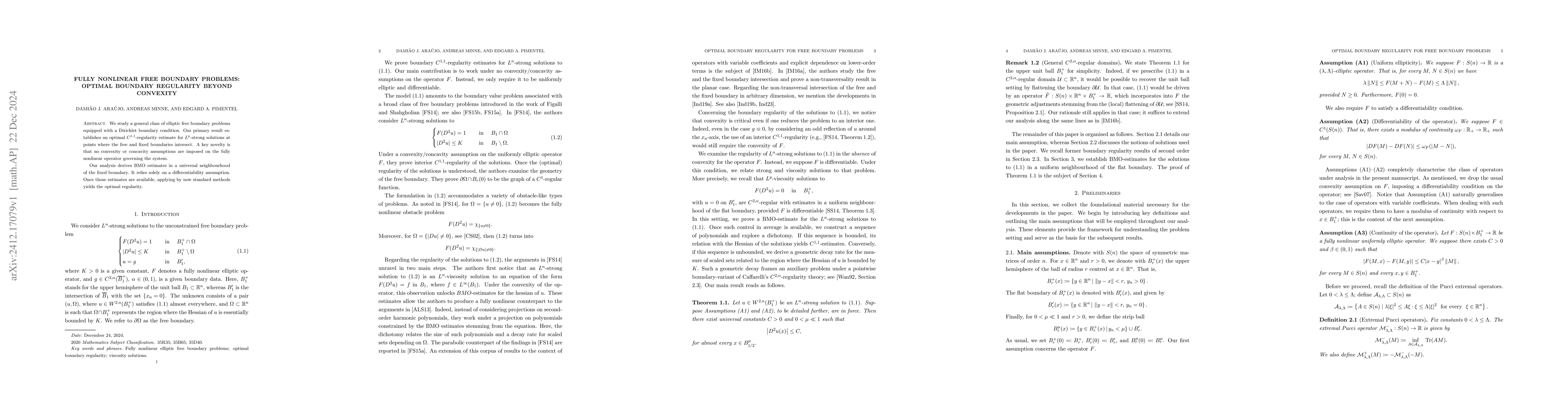 Thumbnail for Fully nonlinear free boundary problems: optimal boundary regularity
  beyond convexity