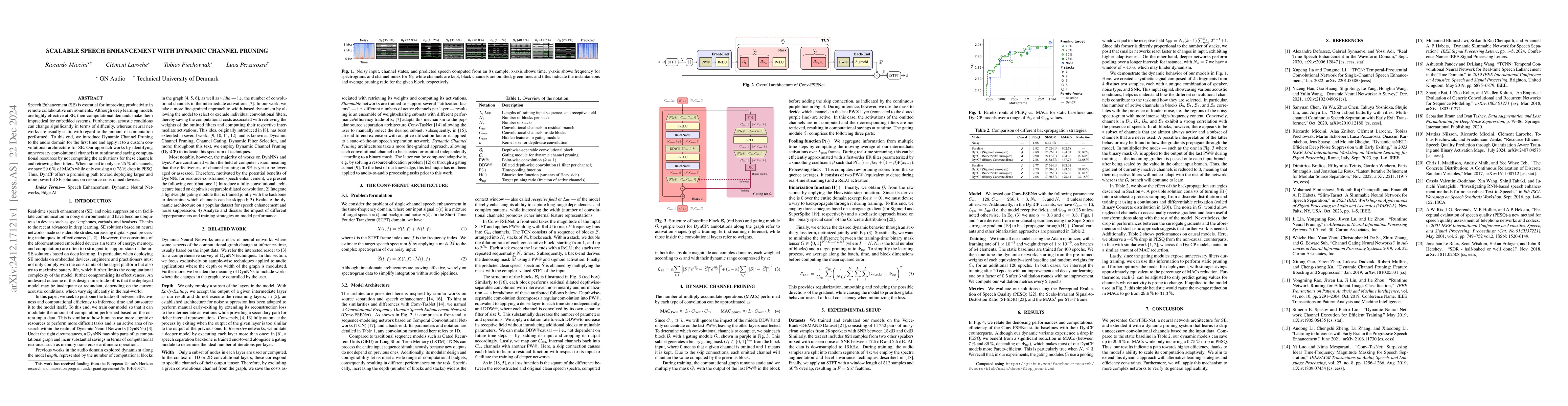 Thumbnail for Scalable Speech Enhancement with Dynamic Channel Pruning