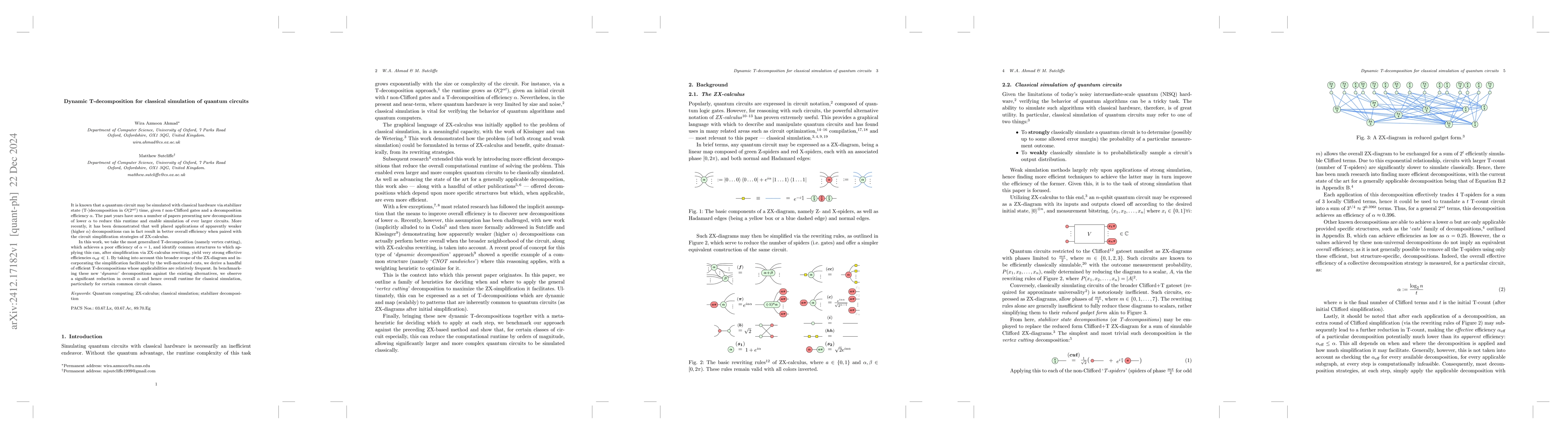 Thumbnail for Dynamic T-decomposition for classical simulation of quantum circuits