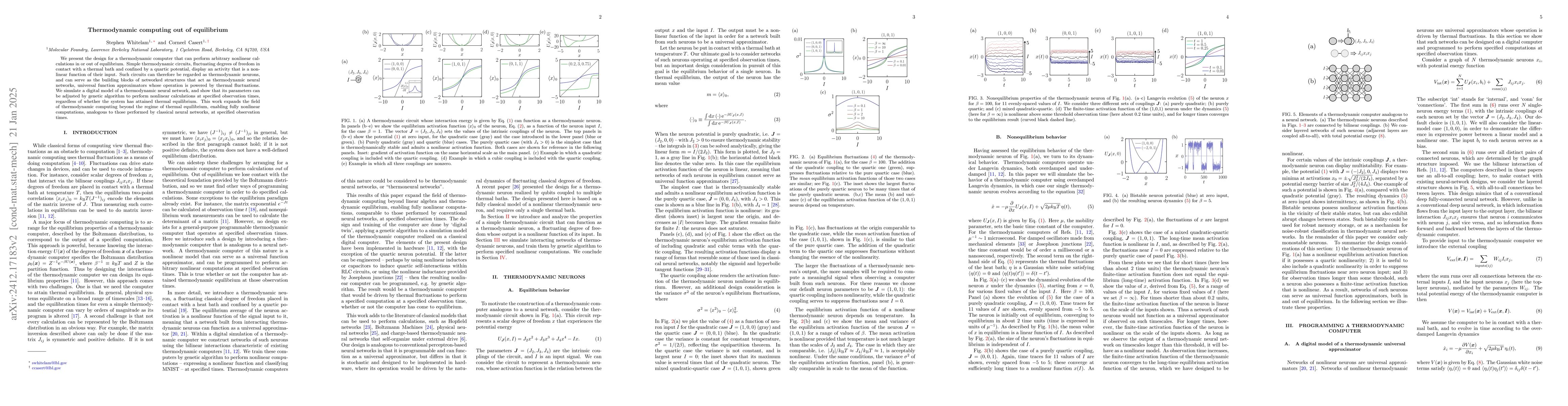 Thumbnail for Thermodynamic computing out of equilibrium