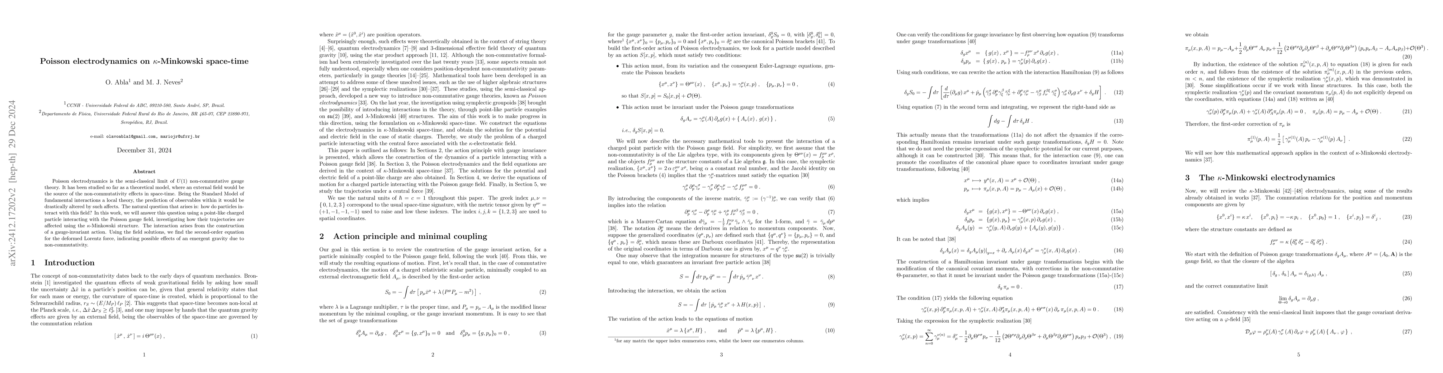 Thumbnail for Poisson electrodynamics on $κ$-Minkowski space-time