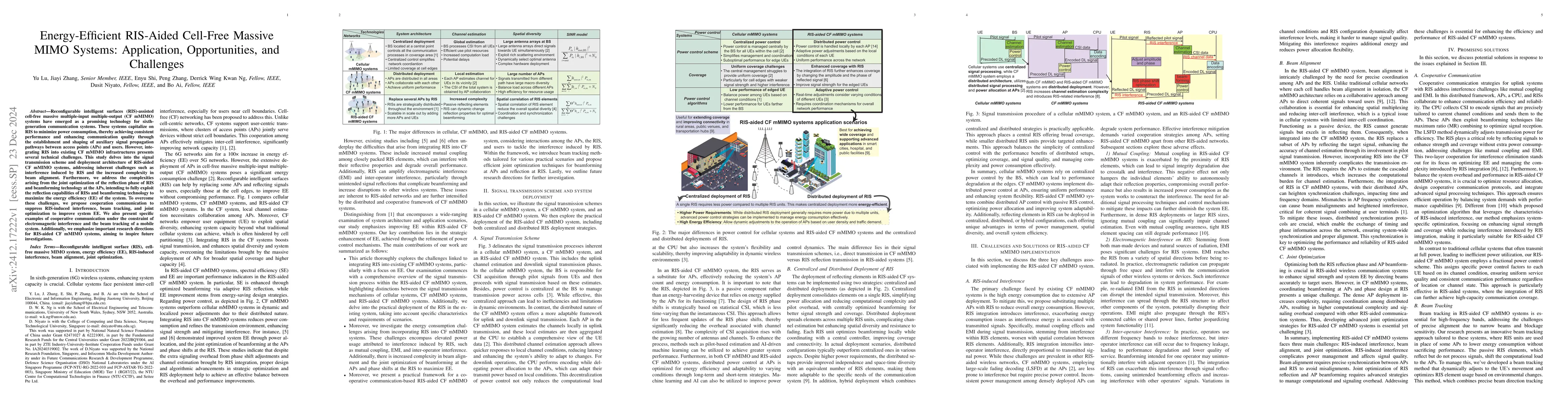 Thumbnail for Energy-Efficient RIS-Aided Cell-Free Massive MIMO Systems: Application,
  Opportunities, and Challenges