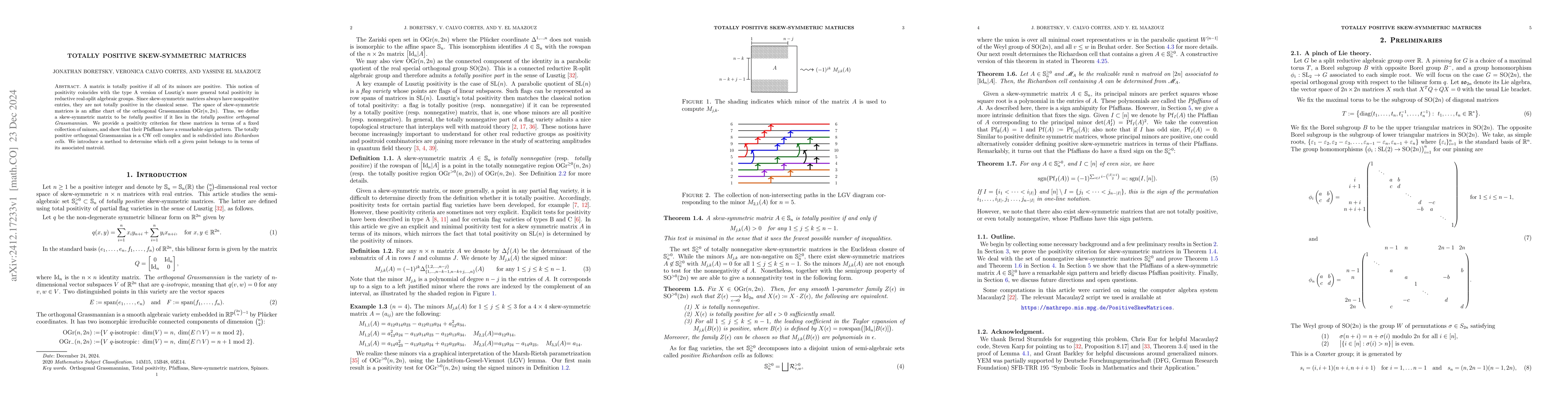Thumbnail for Totally positive skew-symmetric matrices