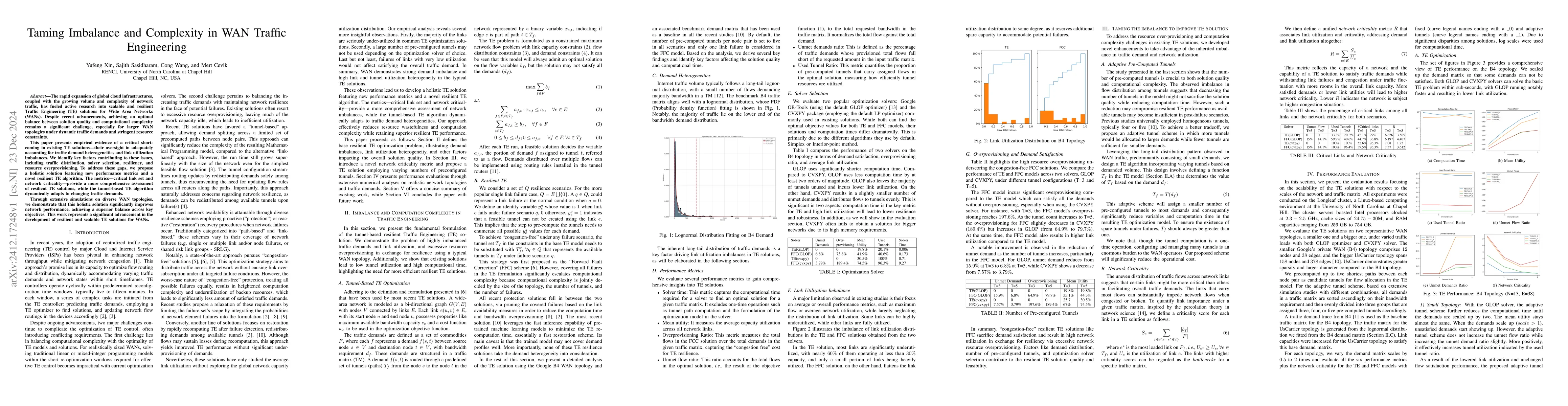Thumbnail for Taming Imbalance and Complexity in WAN Traffic Engineering