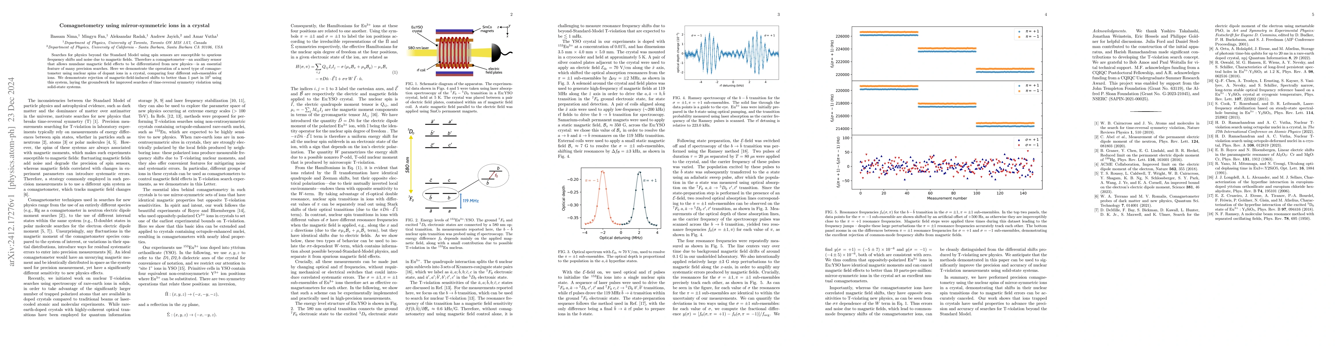 Thumbnail for Comagnetometry using mirror-symmetric ions in a crystal