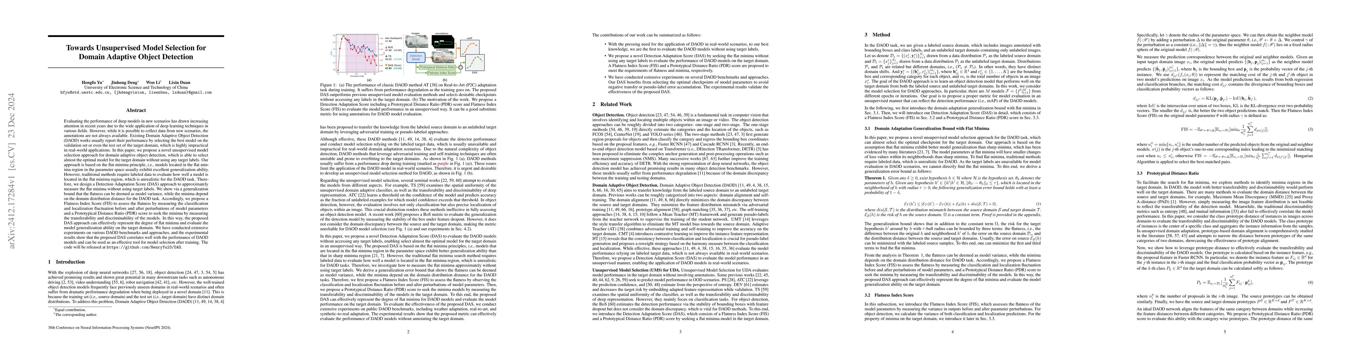 Thumbnail for Towards Unsupervised Model Selection for Domain Adaptive Object
  Detection