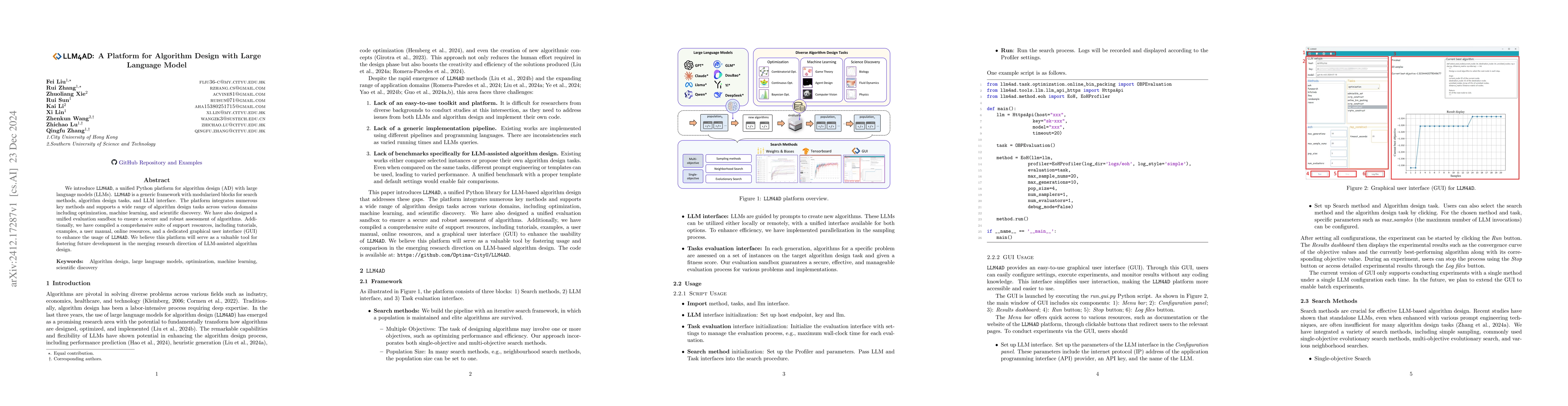 Thumbnail for LLM4AD: A Platform for Algorithm Design with Large Language Model