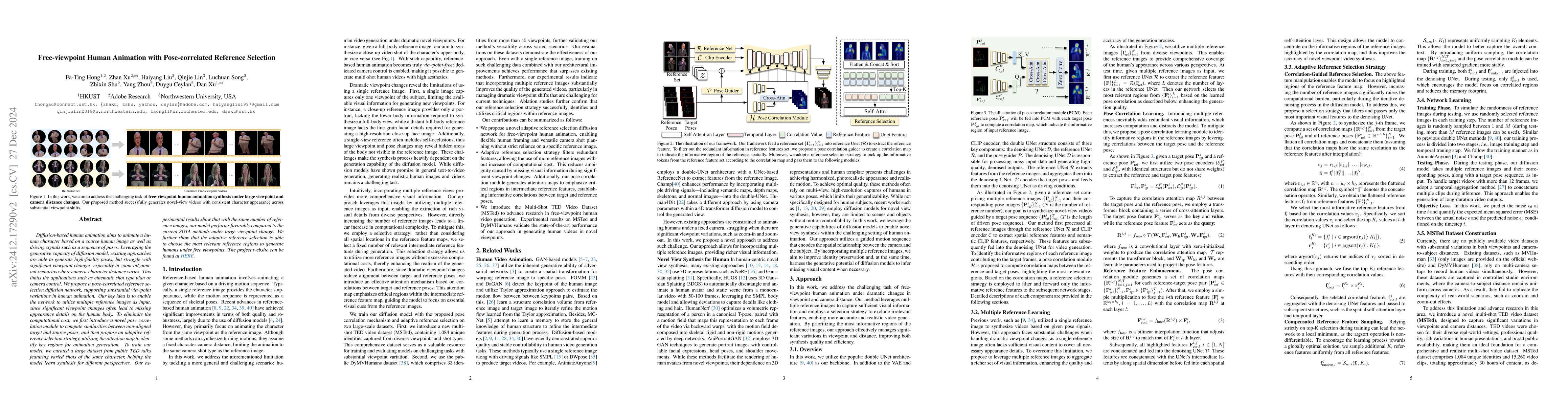 Thumbnail for Free-viewpoint Human Animation with Pose-correlated Reference Selection