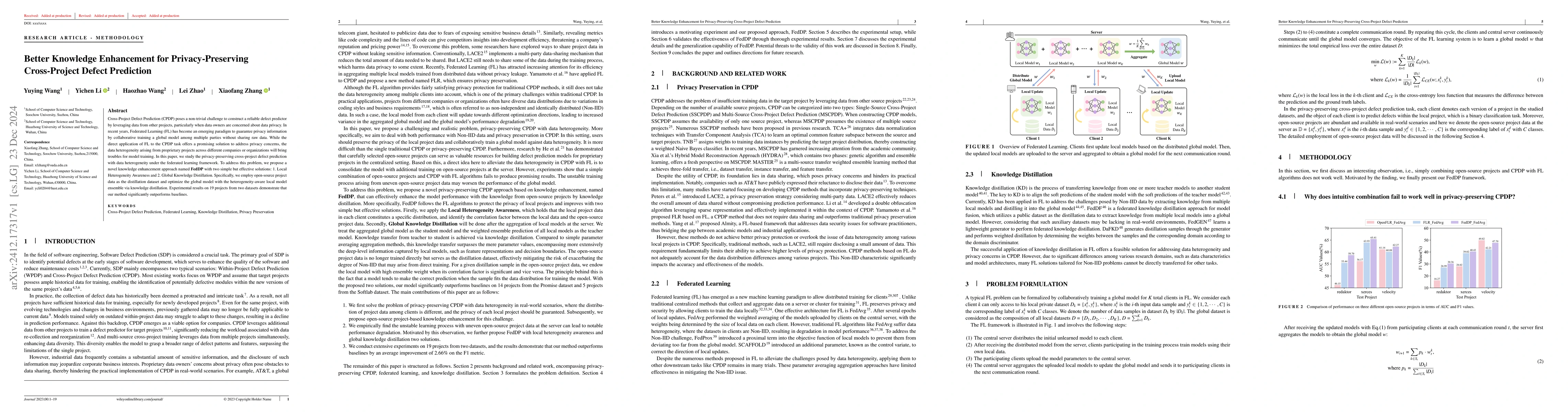Thumbnail for Better Knowledge Enhancement for Privacy-Preserving Cross-Project Defect
  Prediction