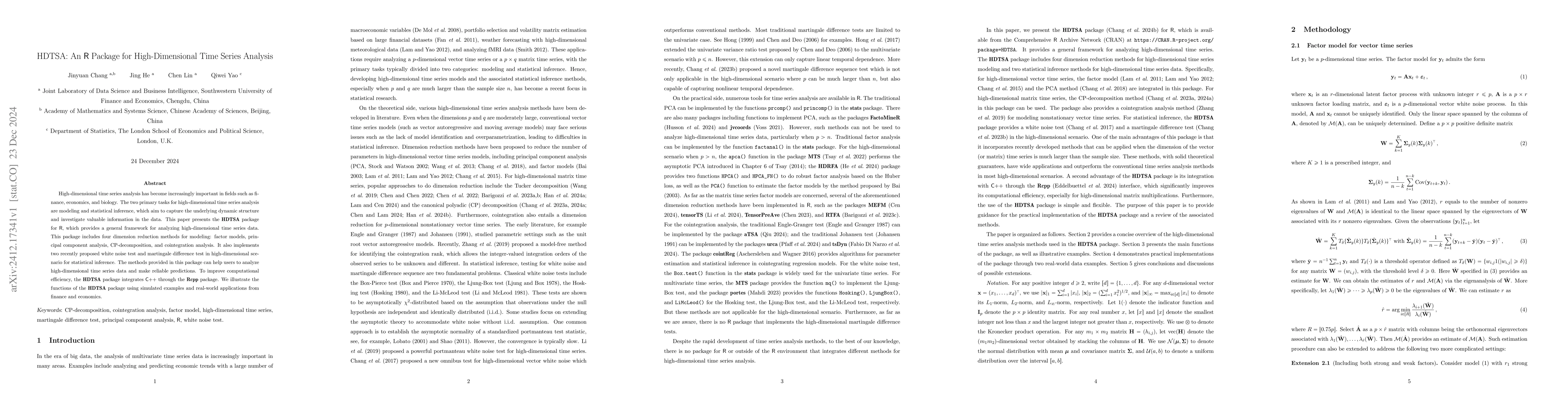 Thumbnail for HDTSA: An R package for high-dimensional time series analysis