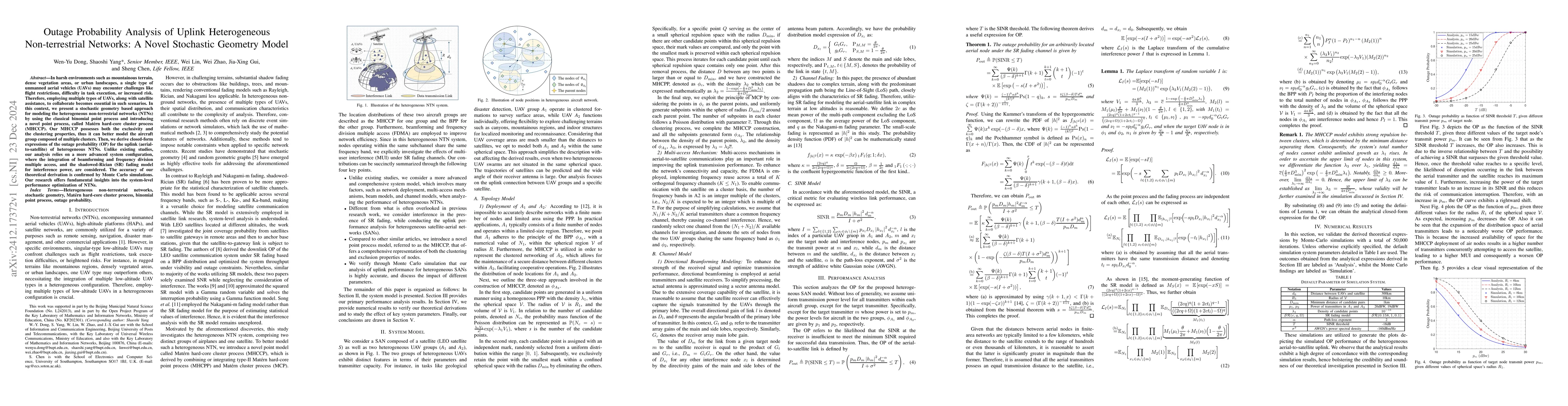 Thumbnail for Outage Probability Analysis of Uplink Heterogeneous Non-terrestrial
  Networks: A Novel Stochastic Geometry Model