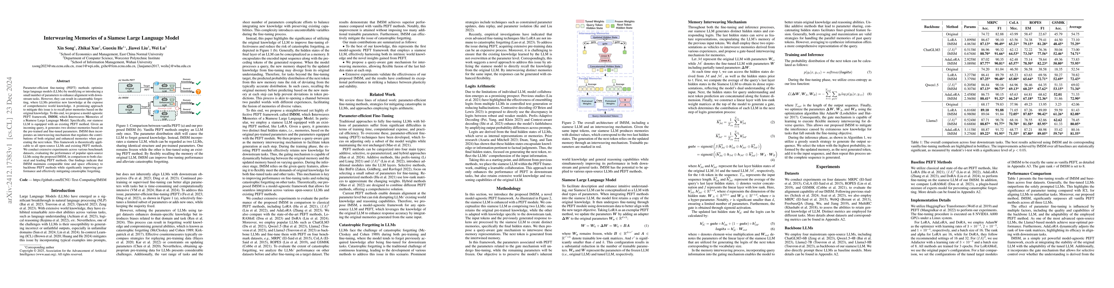 Thumbnail for Interweaving Memories of a Siamese Large Language Model