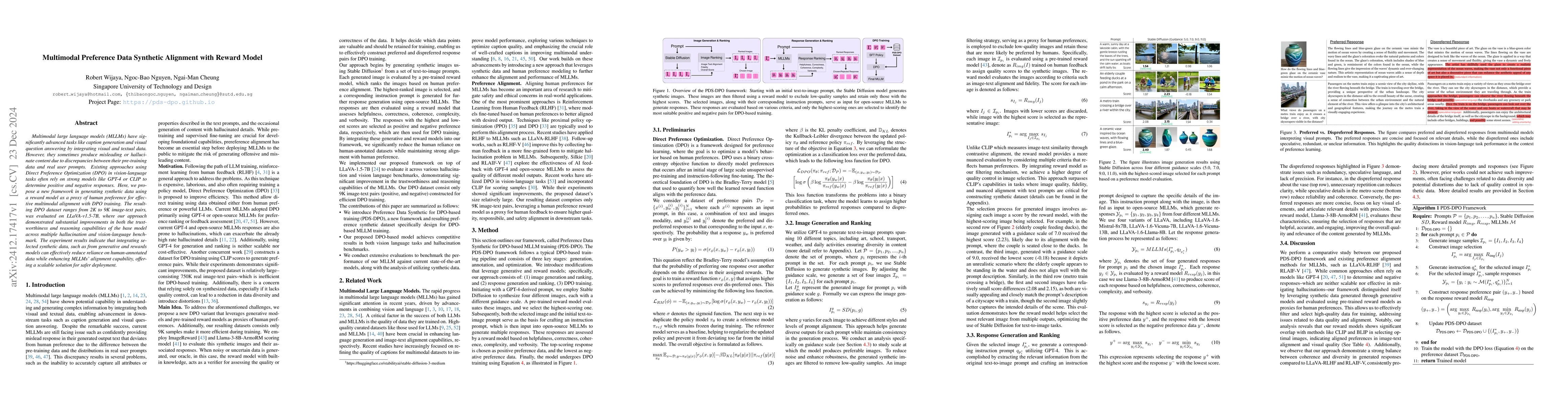 Thumbnail for Multimodal Preference Data Synthetic Alignment with Reward Model