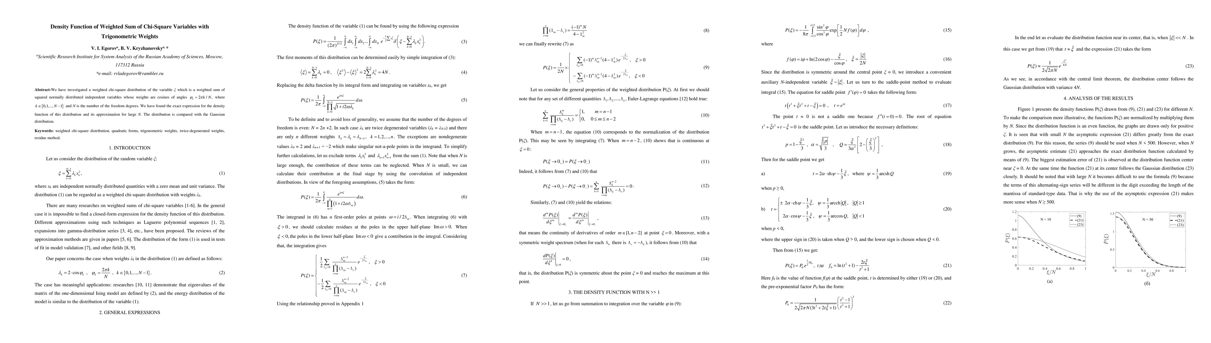 Thumbnail for Density Function of Weighted Sum of Chi-Square Variables with
  Trigonometric Weights