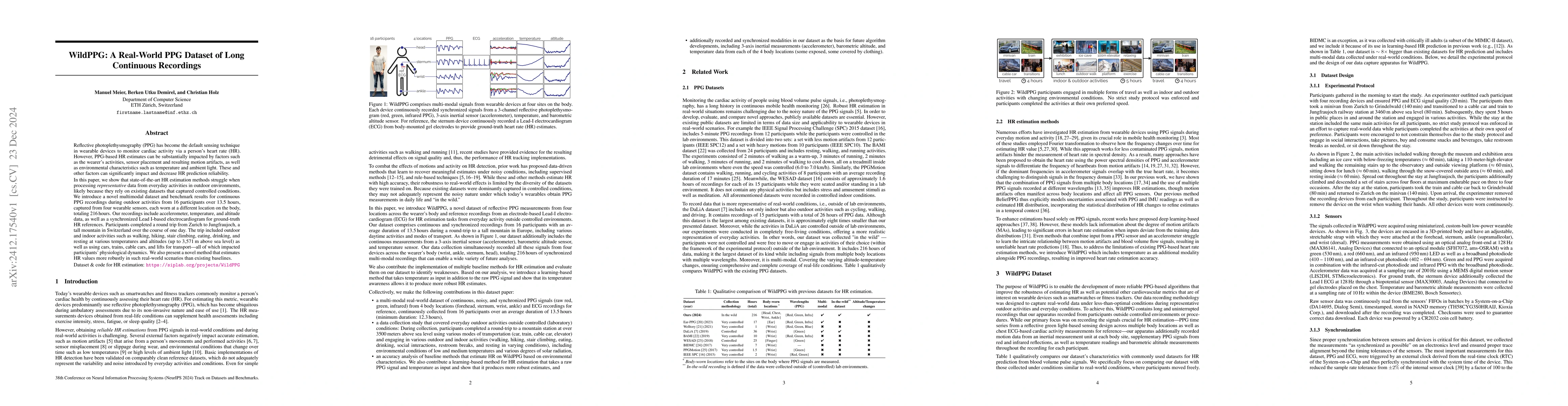 Thumbnail for WildPPG: A Real-World PPG Dataset of Long Continuous Recordings