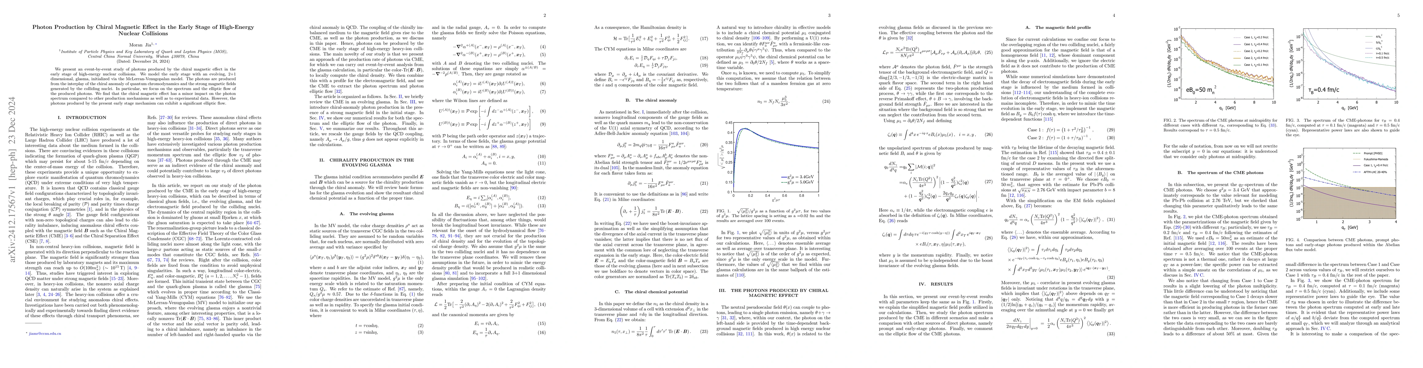 Thumbnail for Photon Production by Chiral Magnetic Effect in the Early Stage of
  High-Energy Nuclear Collisions