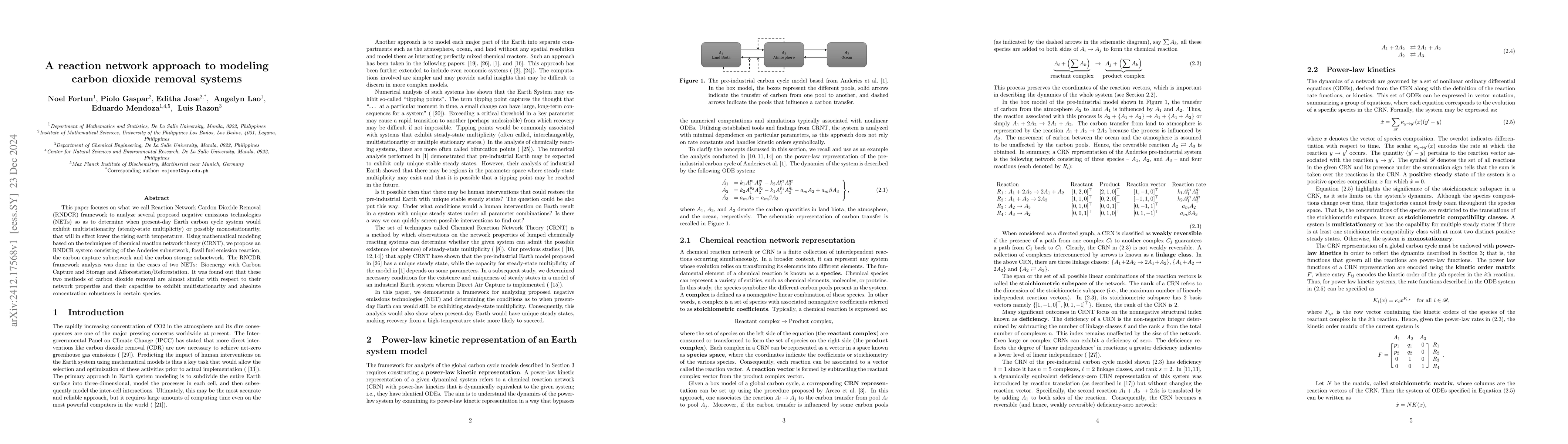 Thumbnail for A reaction network approach to modeling carbon dioxide removal systems