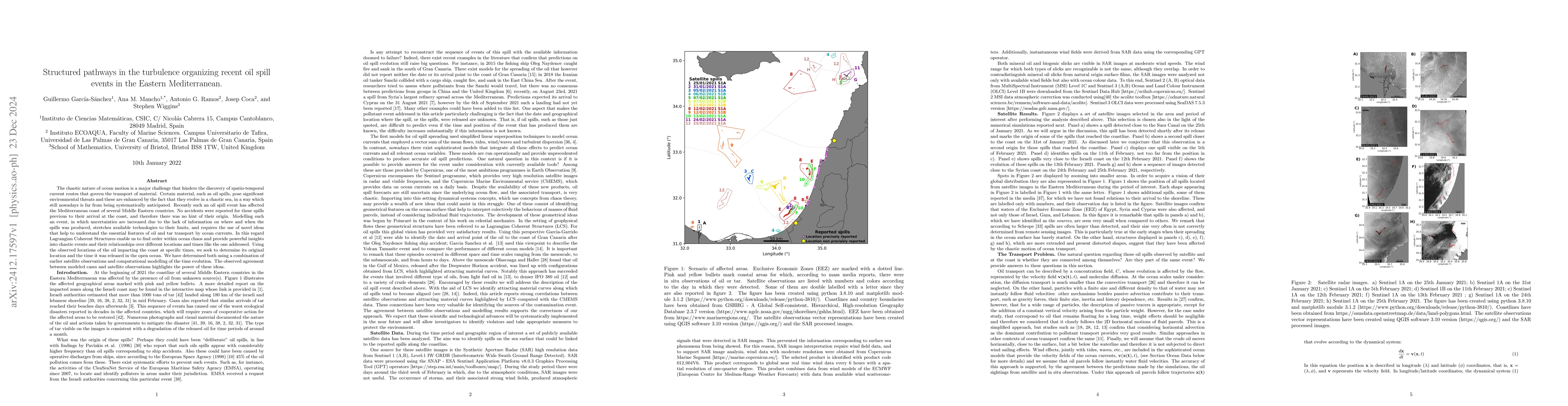 Thumbnail for Structured pathways in the turbulence organizing recent oil spill events
  in the Eastern Mediterranean