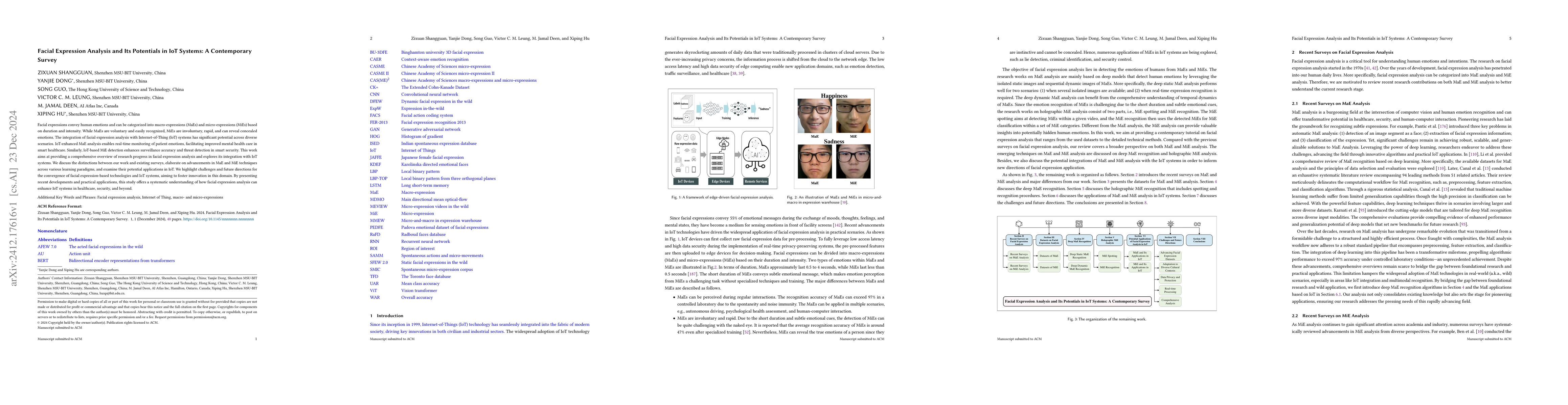 Thumbnail for Facial Expression Analysis and Its Potentials in IoT Systems: A
  Contemporary Survey