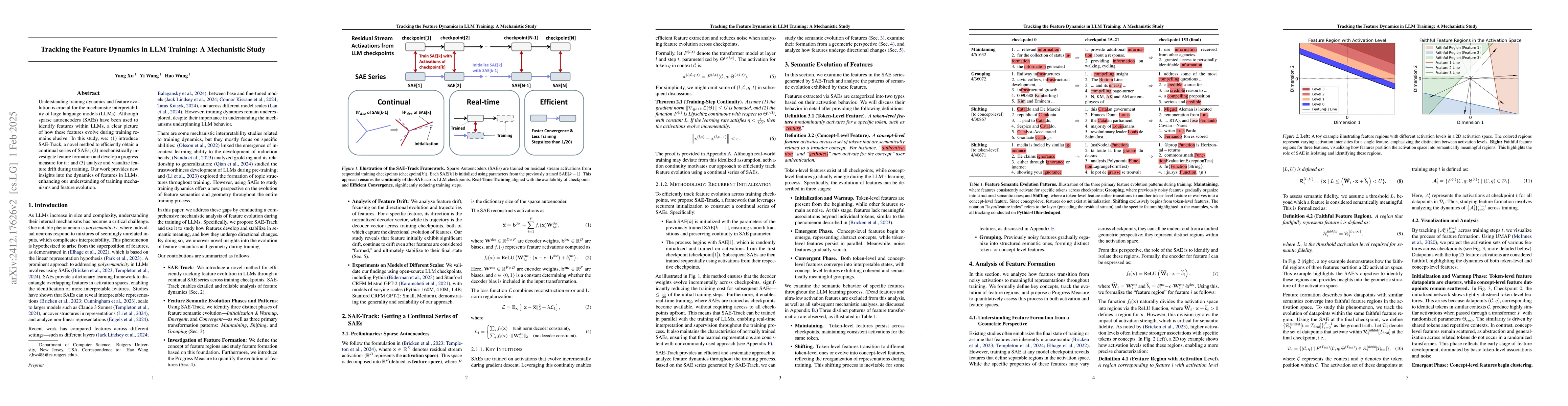 Thumbnail for Tracking the Feature Dynamics in LLM Training: A Mechanistic Study