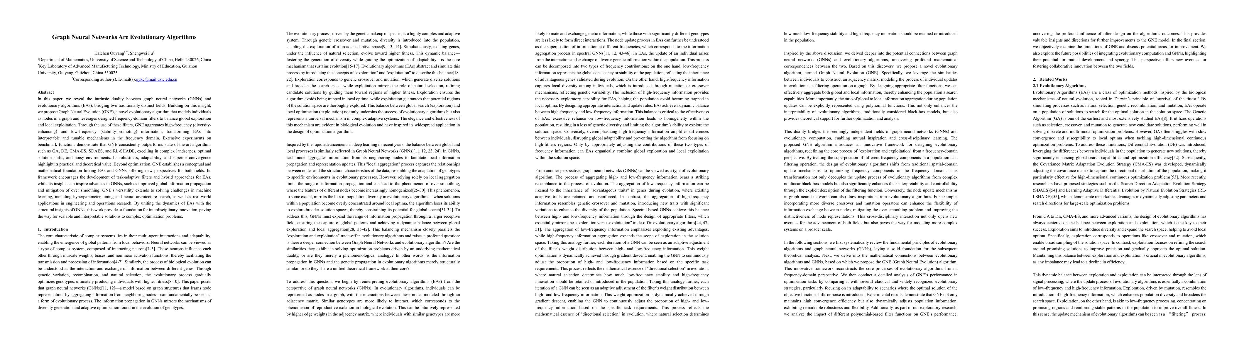 Thumbnail for Graph Neural Networks Are Evolutionary Algorithms