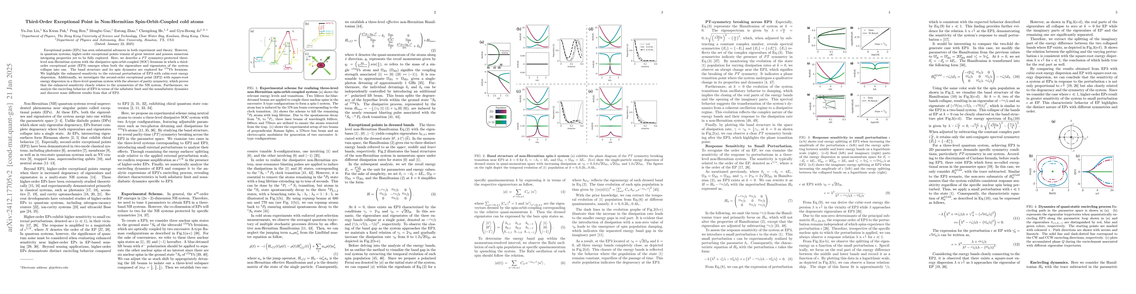 Thumbnail for Third-Order Exceptional Point in Non-Hermitian Spin-Orbit-Coupled cold
  atoms