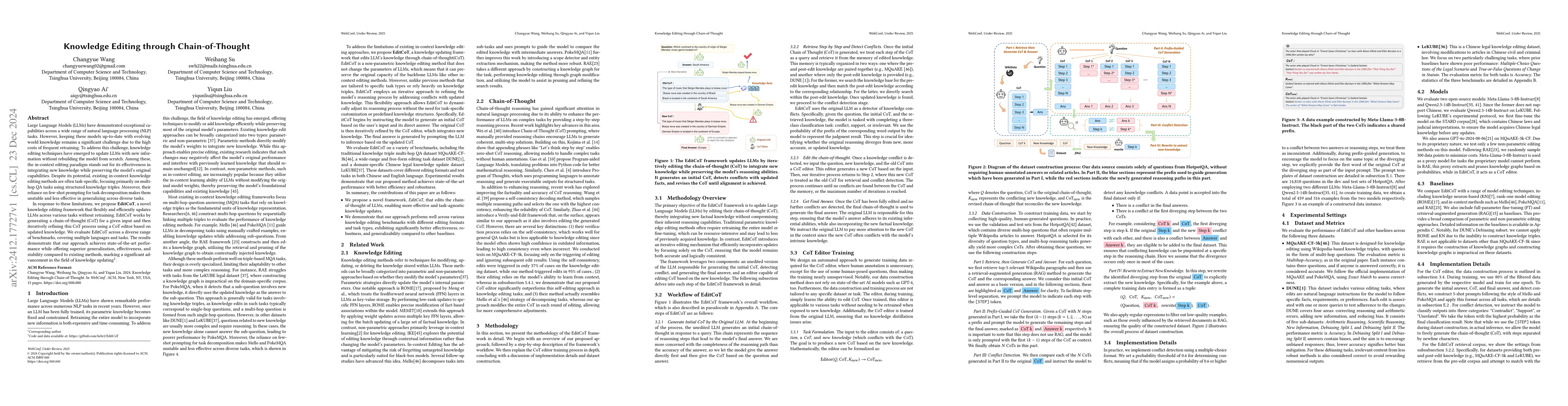 Thumbnail for Knowledge Editing through Chain-of-Thought