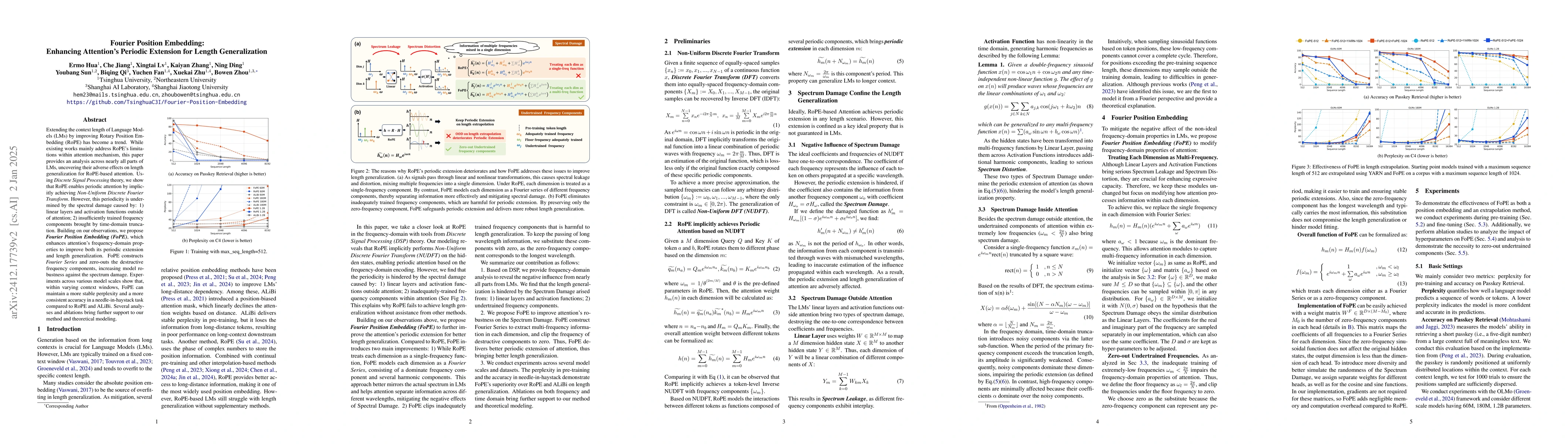 Thumbnail for Fourier Position Embedding: Enhancing Attention's Periodic Extension for
  Length Generalization